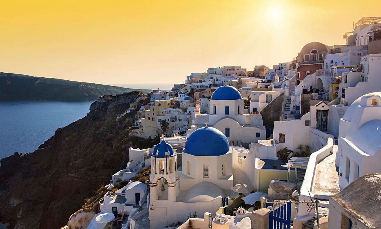 Oia At Sunset Santorini C 014